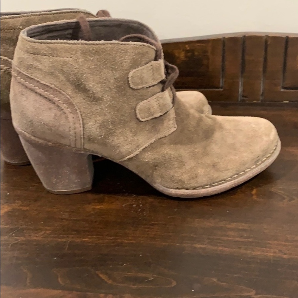Clark’s suede booties